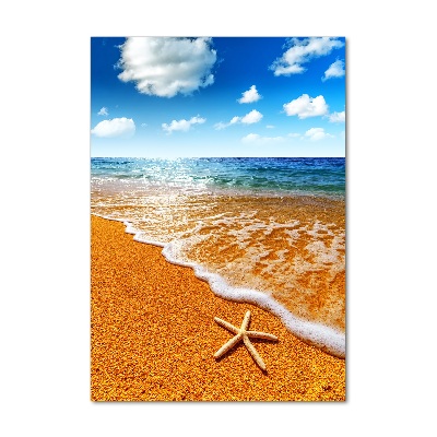 Tableau en acrylique Étoile de mer sur la plage