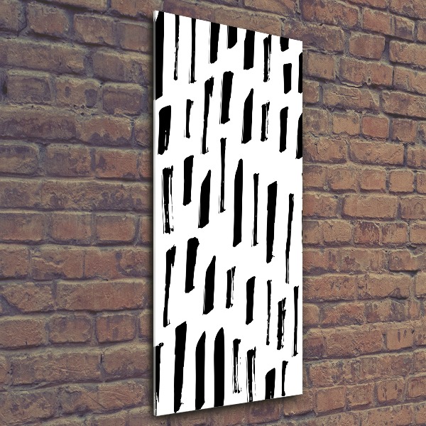 Tableau en acrylique Taches noires et blanches