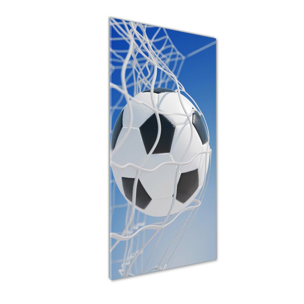 Tableau sur verre acrylique Football dans le but