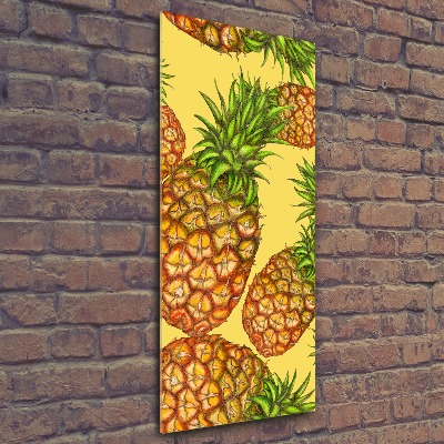 Tableau verre acrylique Ananas