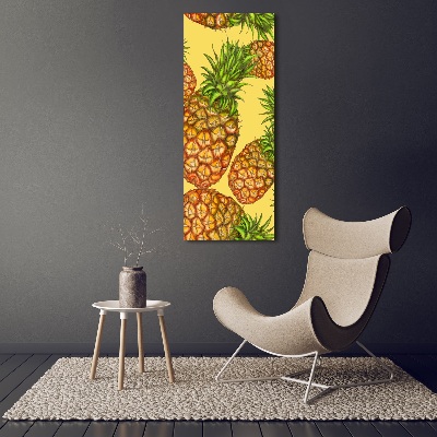 Tableau verre acrylique Ananas