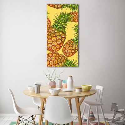 Tableau verre acrylique Ananas