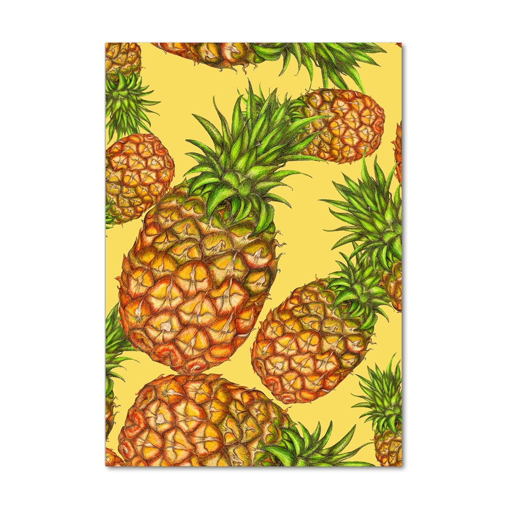 Tableau verre acrylique Ananas