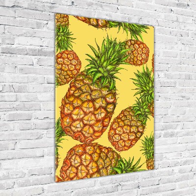 Tableau verre acrylique Ananas