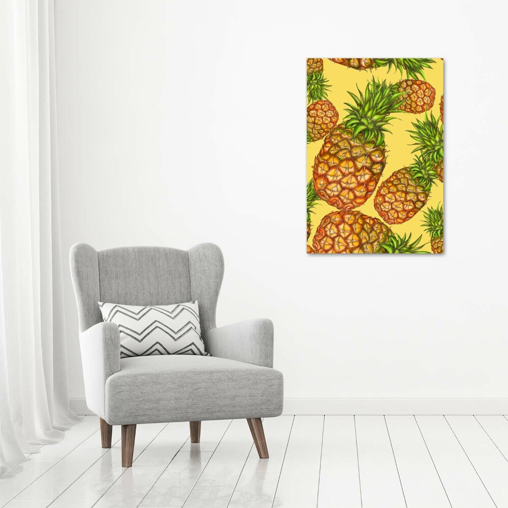 Tableau verre acrylique Ananas