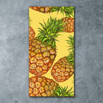 Tableau verre acrylique Ananas