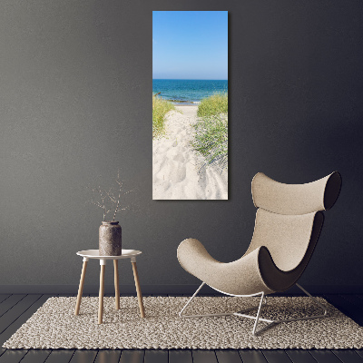 Tableau sur verre acrylique Dunes en bord de mer