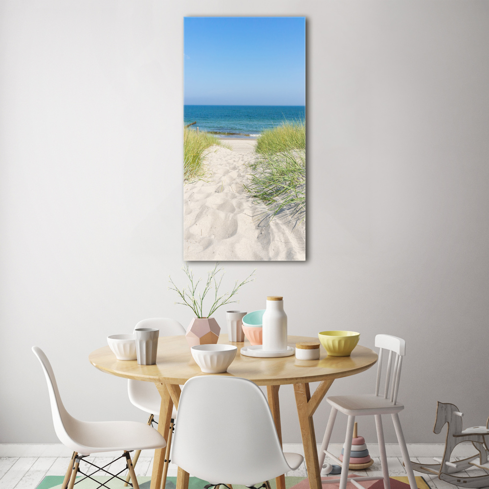 Tableau sur verre acrylique Dunes en bord de mer