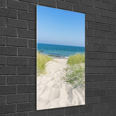 Tableau sur verre acrylique Dunes en bord de mer