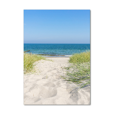 Tableau sur verre acrylique Dunes en bord de mer