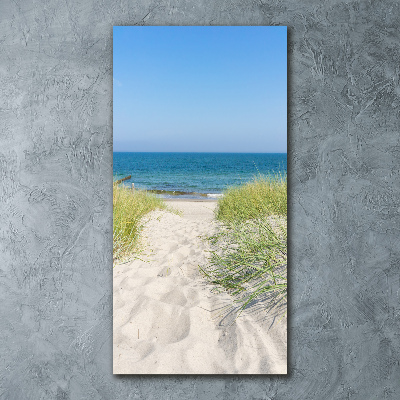 Tableau sur verre acrylique Dunes en bord de mer