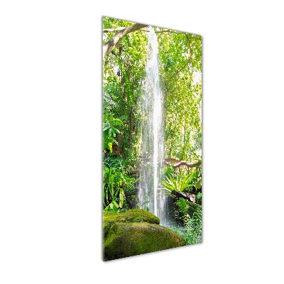 Tableau acrylique Cascade dans la jungle