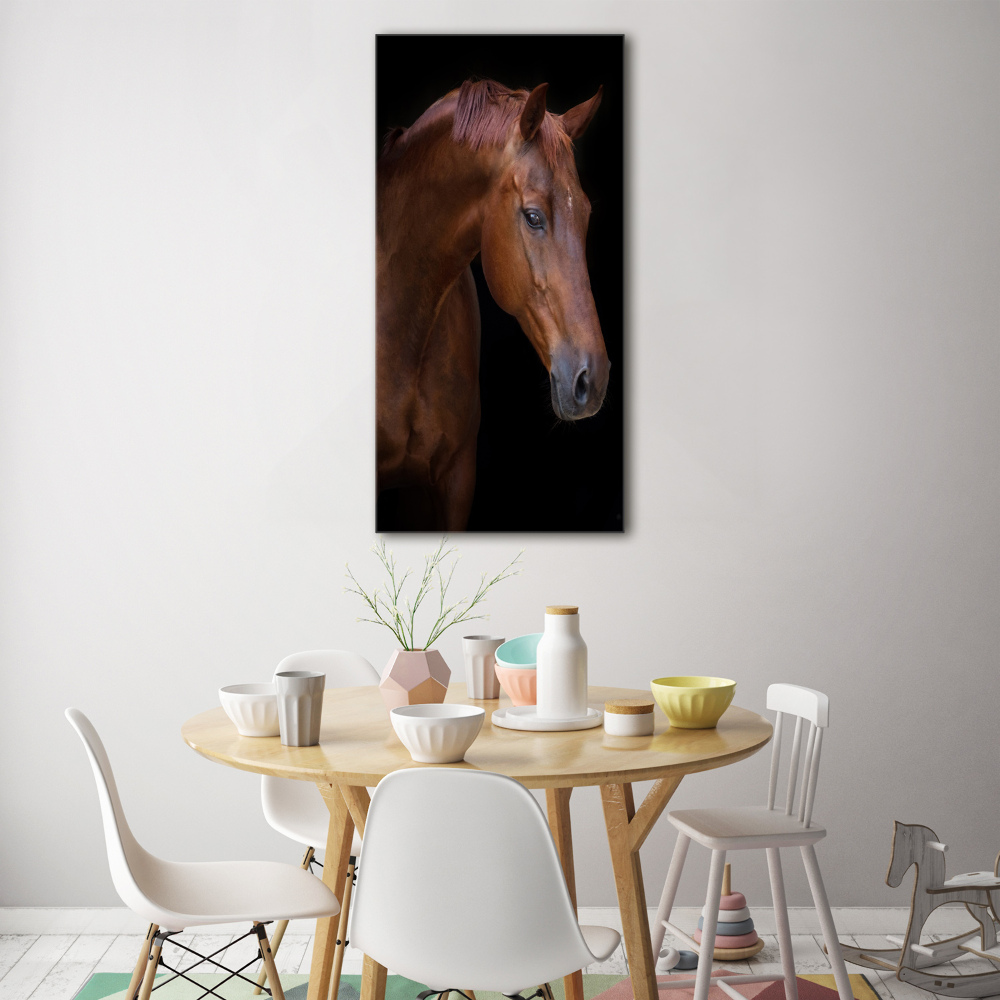 Tableau verre acrylique Portrait d'un cheval