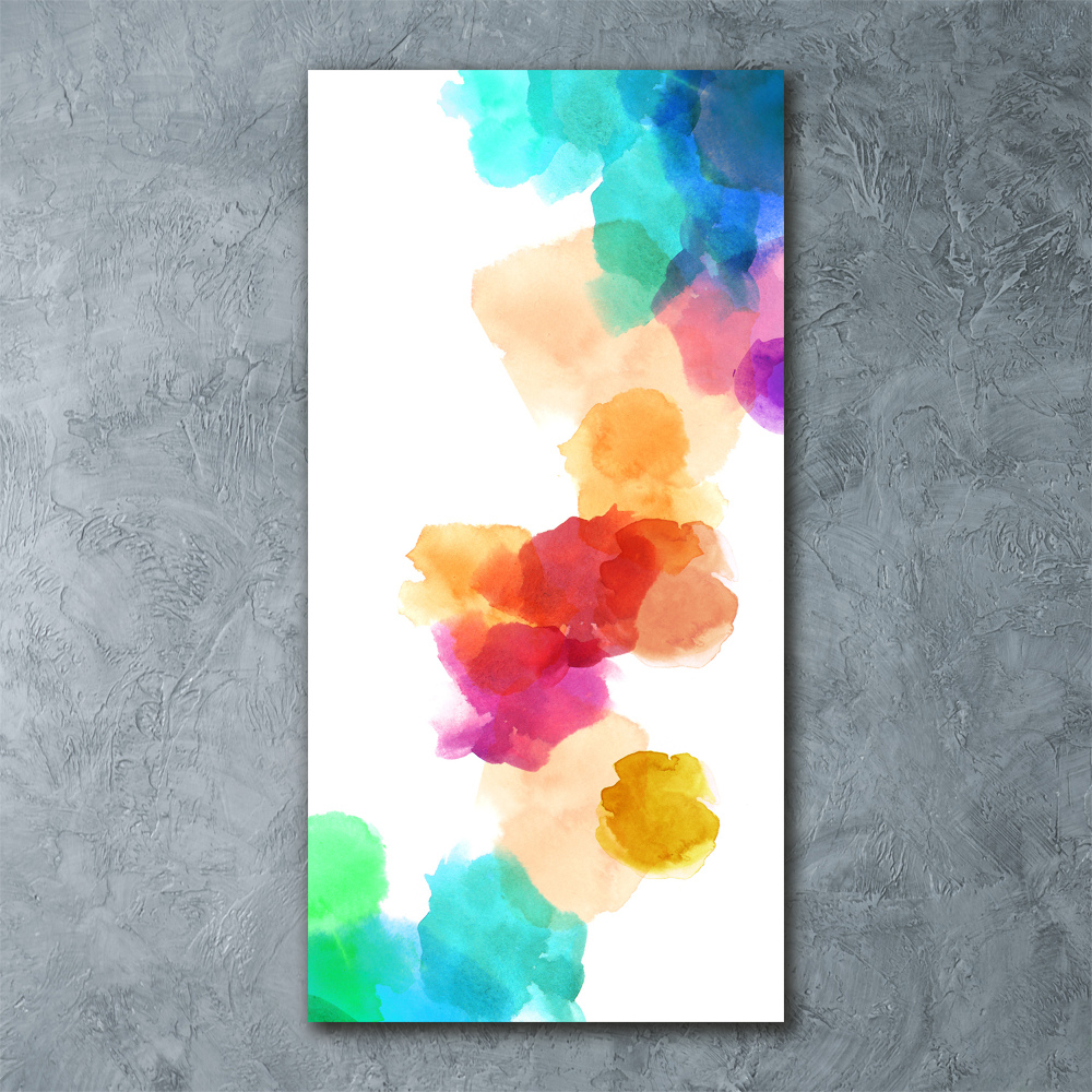 Tableau verre acrylique Taches de couleur