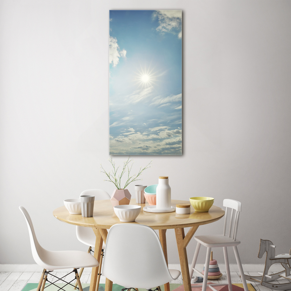 Tableau acrylique Soleil dans le ciel