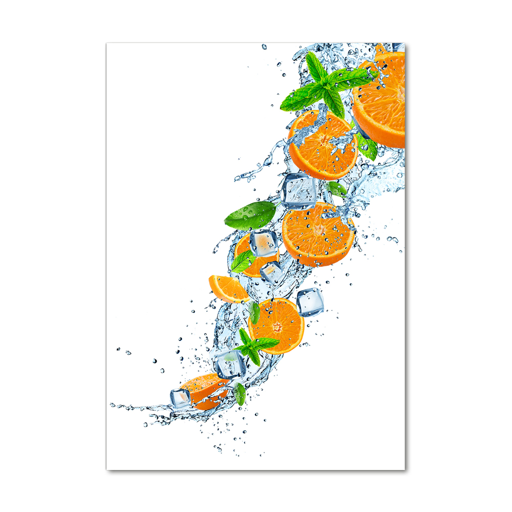 Tableau verre acrylique Oranges