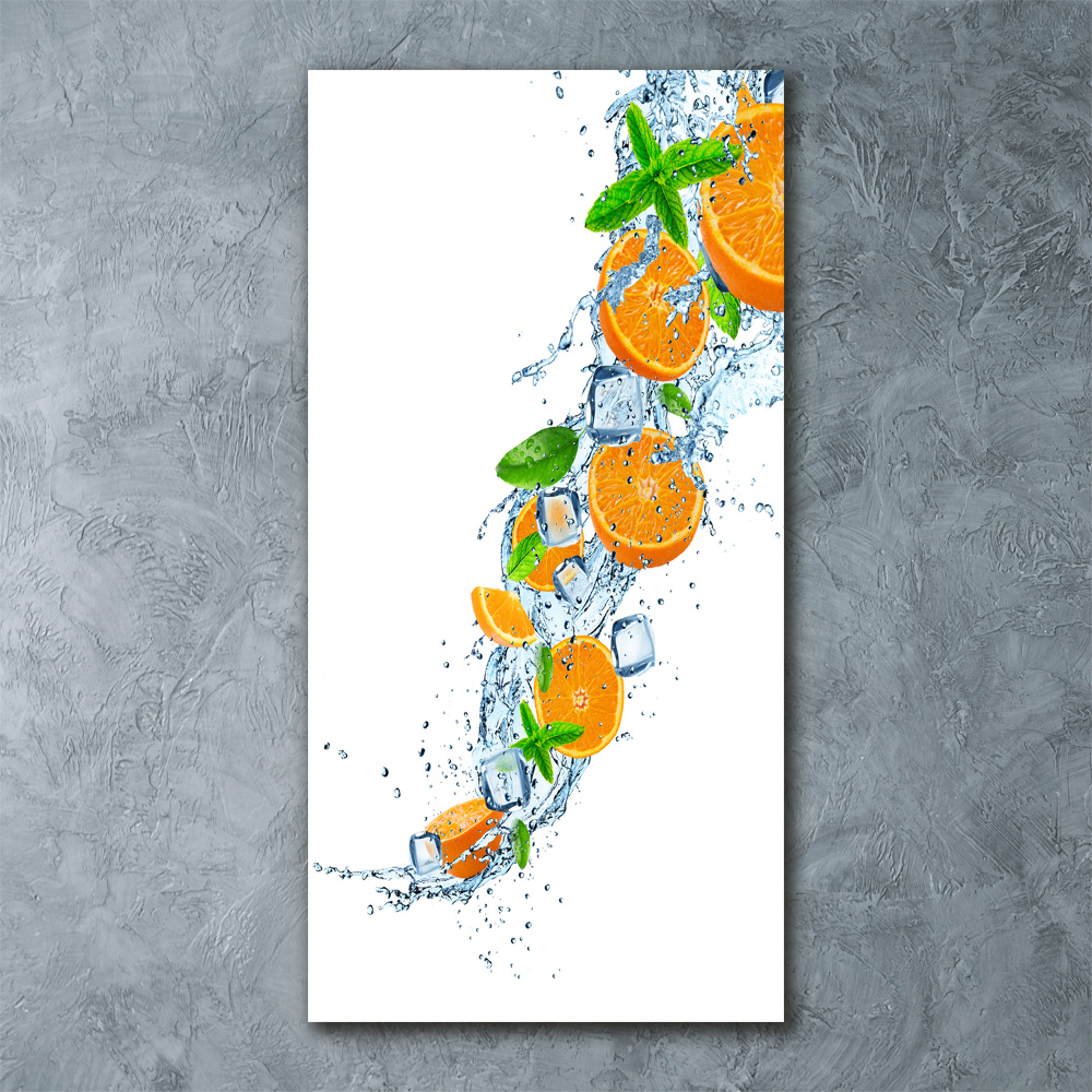 Tableau verre acrylique Oranges