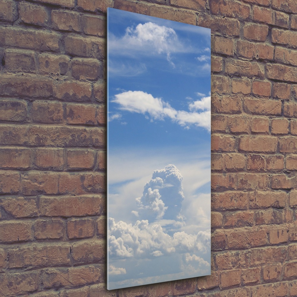 Tableau sur verre acrylique Des nuages dans le ciel