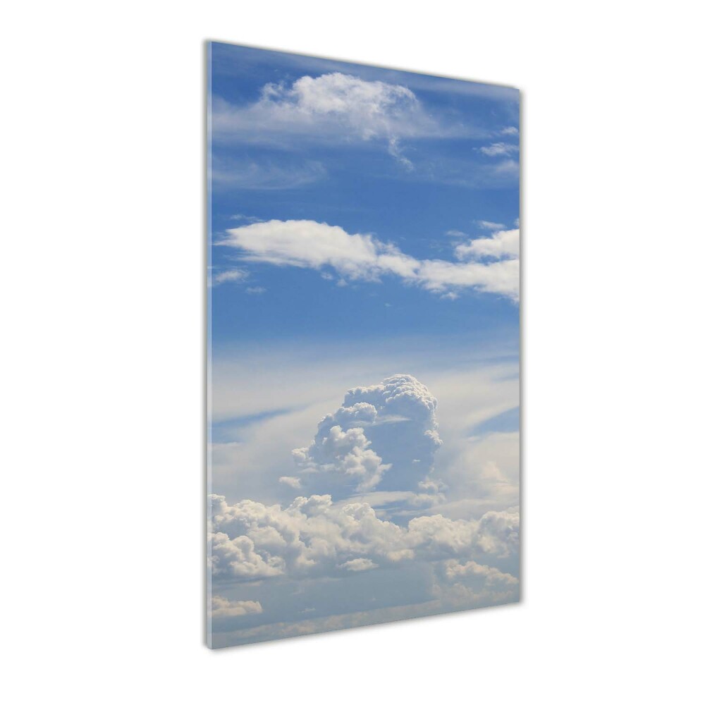 Tableau sur verre acrylique Des nuages dans le ciel