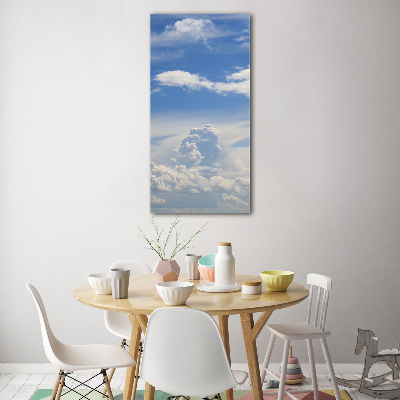 Tableau sur verre acrylique Des nuages dans le ciel