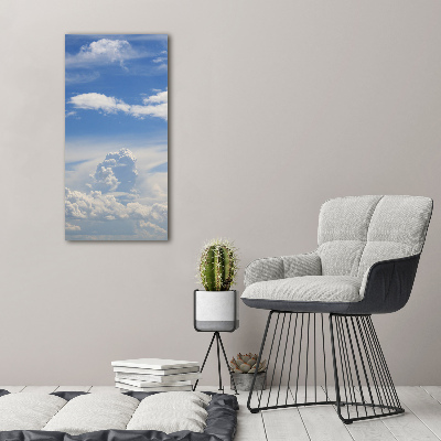 Tableau sur verre acrylique Des nuages dans le ciel