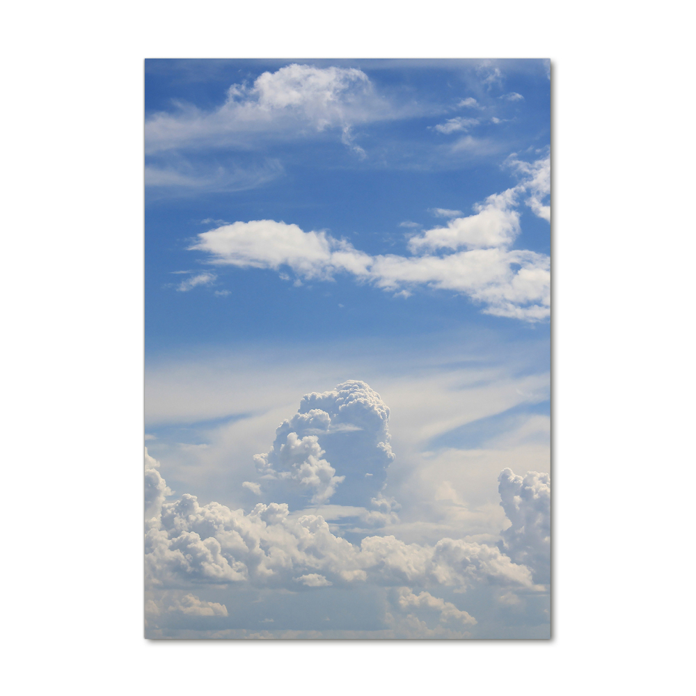 Tableau sur verre acrylique Des nuages dans le ciel