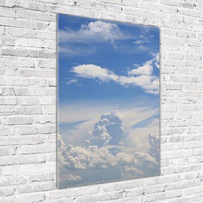 Tableau sur verre acrylique Des nuages dans le ciel