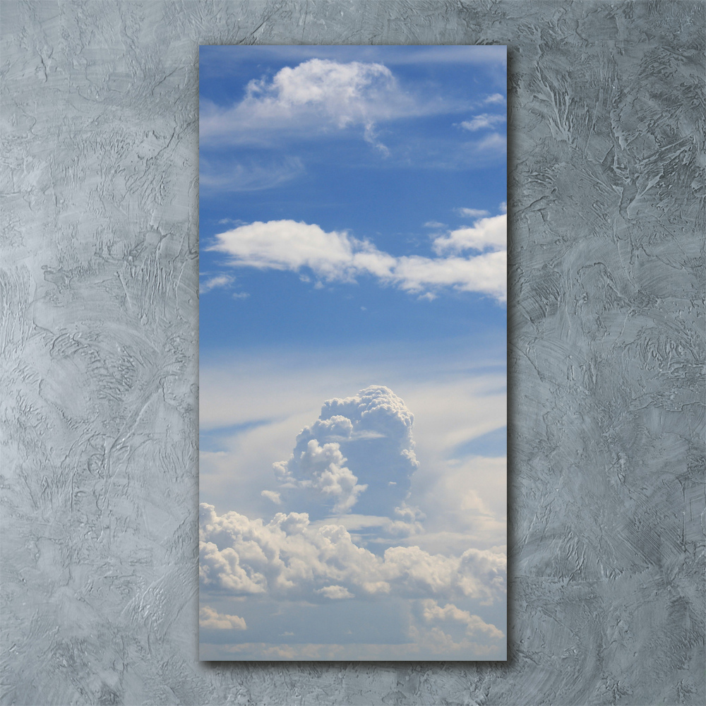 Tableau sur verre acrylique Des nuages dans le ciel