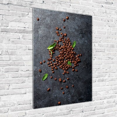 Acrylique tableau Grains de café noir