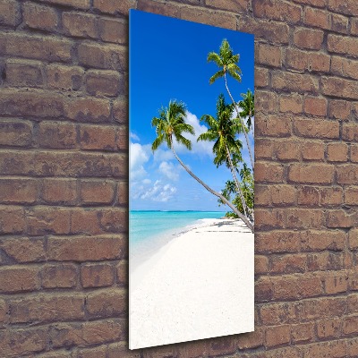 Tableau sur verre acrylique Plage tropicale