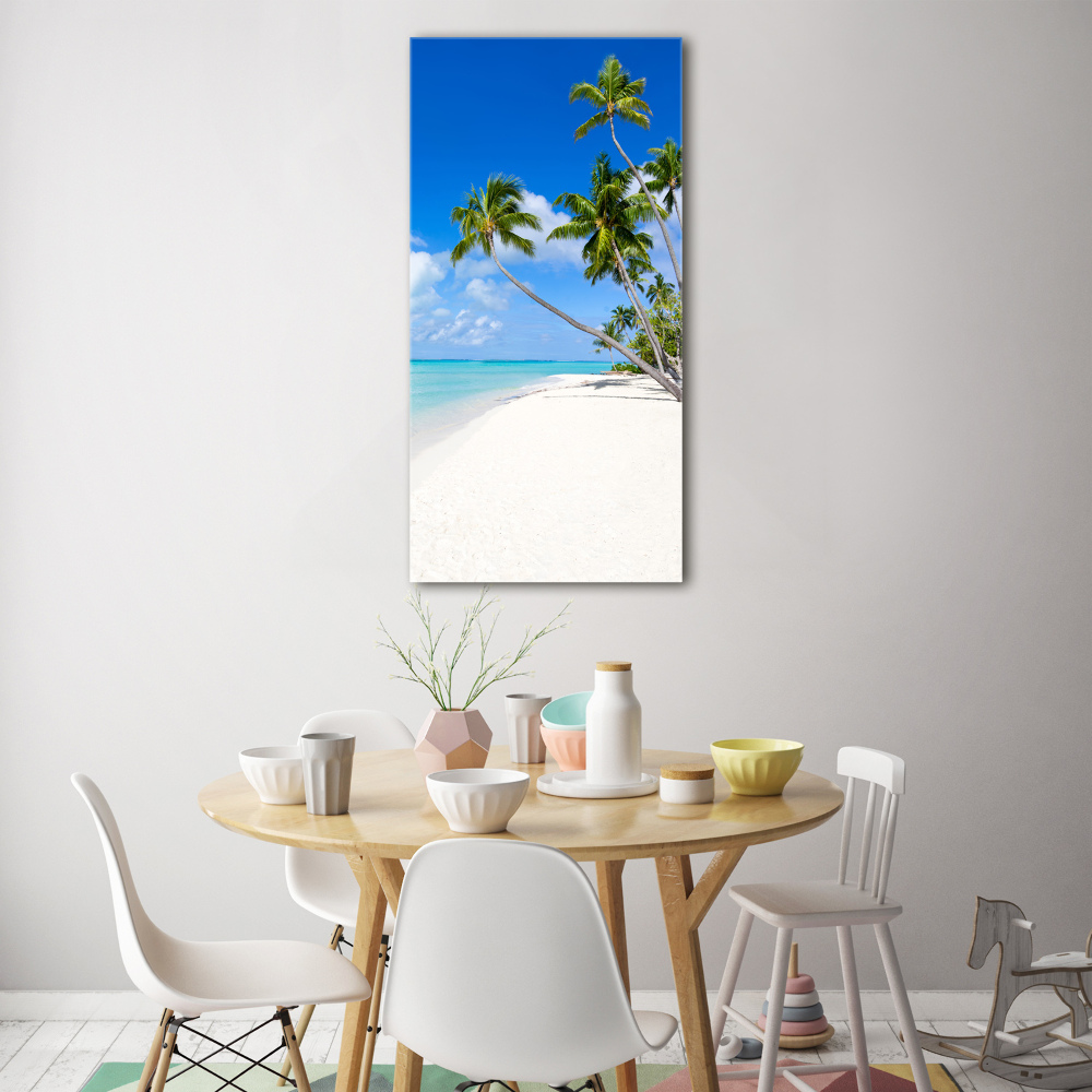 Tableau sur verre acrylique Plage tropicale