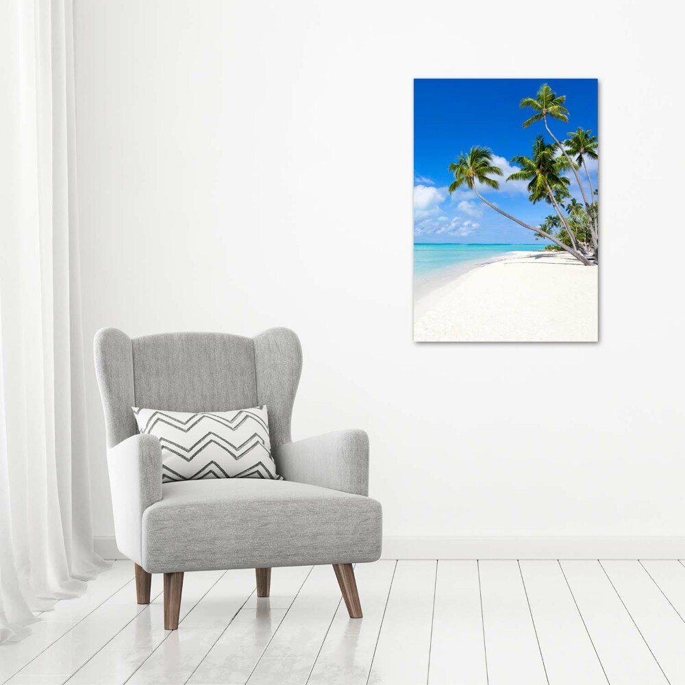 Tableau sur verre acrylique Plage tropicale