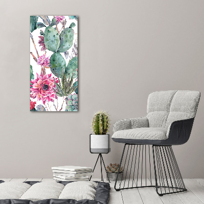 Tableau sur verre acrylique Cacti