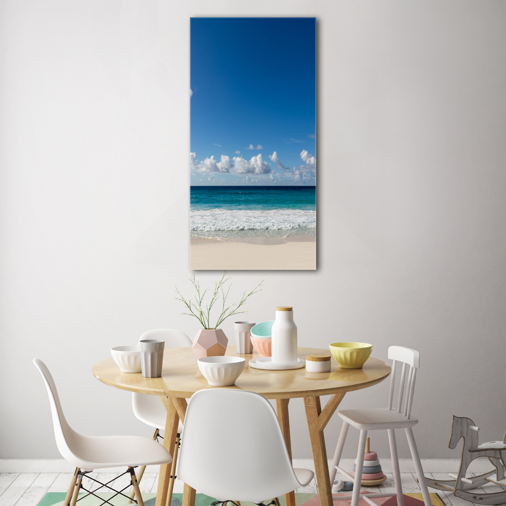 Tableau verre acrylique Plage exotique