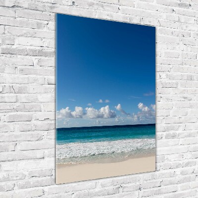 Tableau verre acrylique Plage exotique