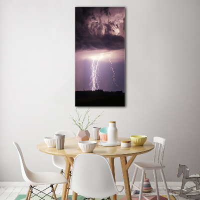 Tableau acrylique Orage