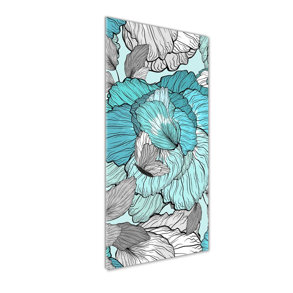 Tableau verre acrylique Motif floral