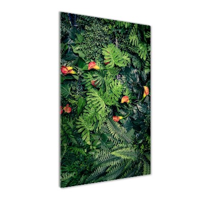 Tableau verre acrylique Plantes tropicales