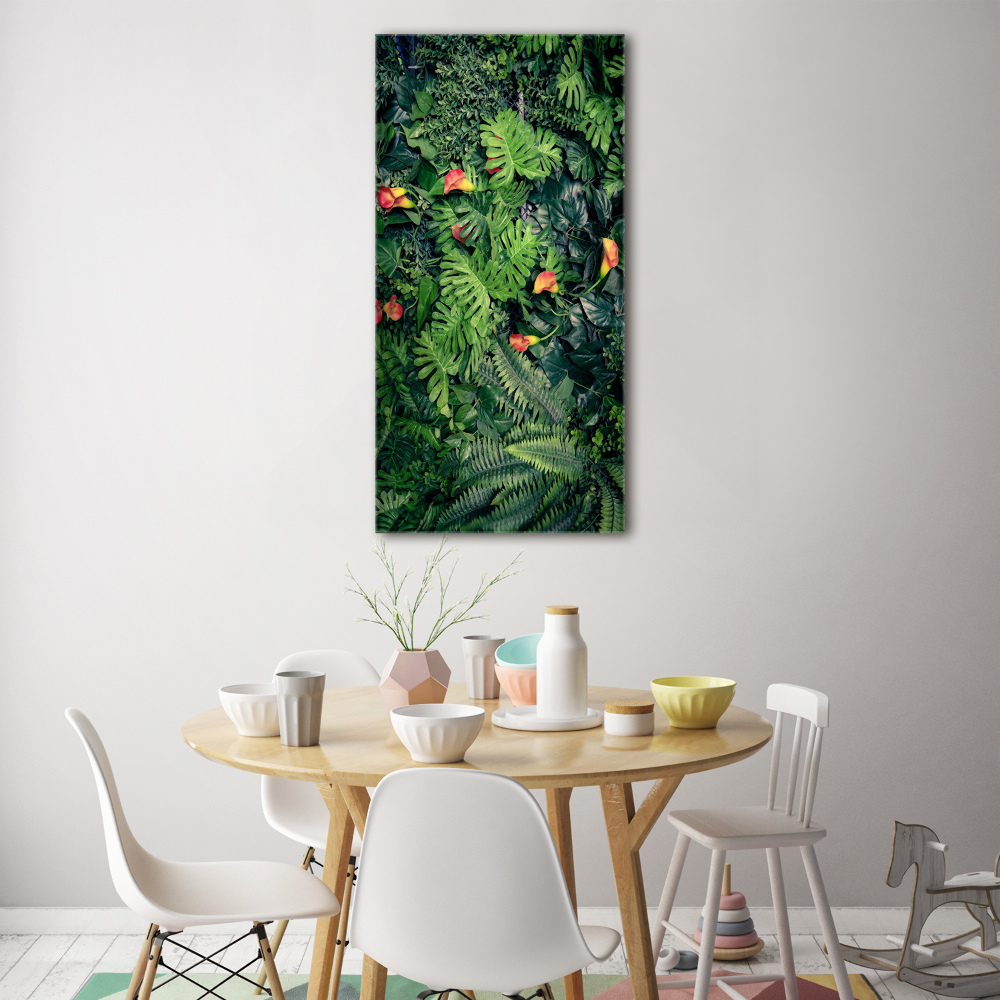 Tableau verre acrylique Plantes tropicales