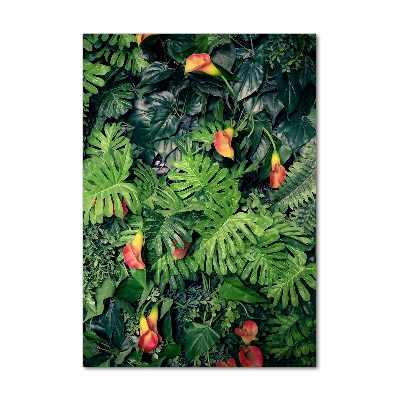 Tableau verre acrylique Plantes tropicales