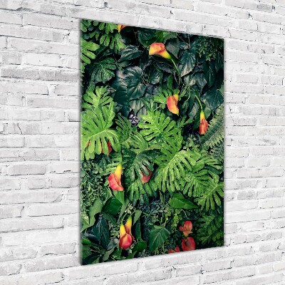 Tableau verre acrylique Plantes tropicales