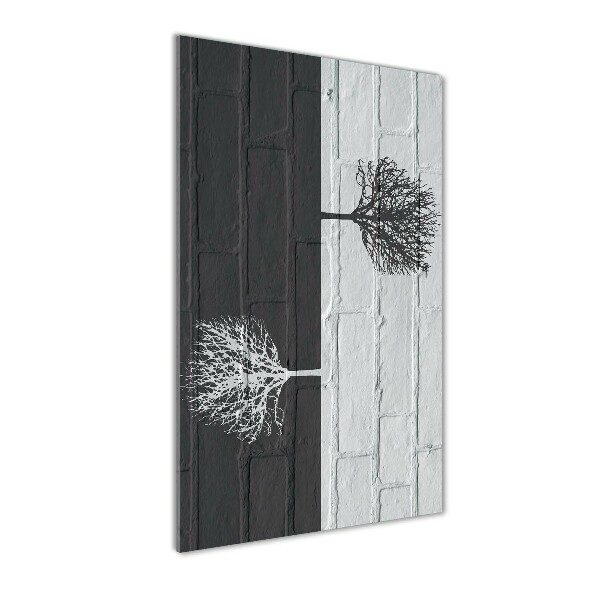 Arbres sur un mur