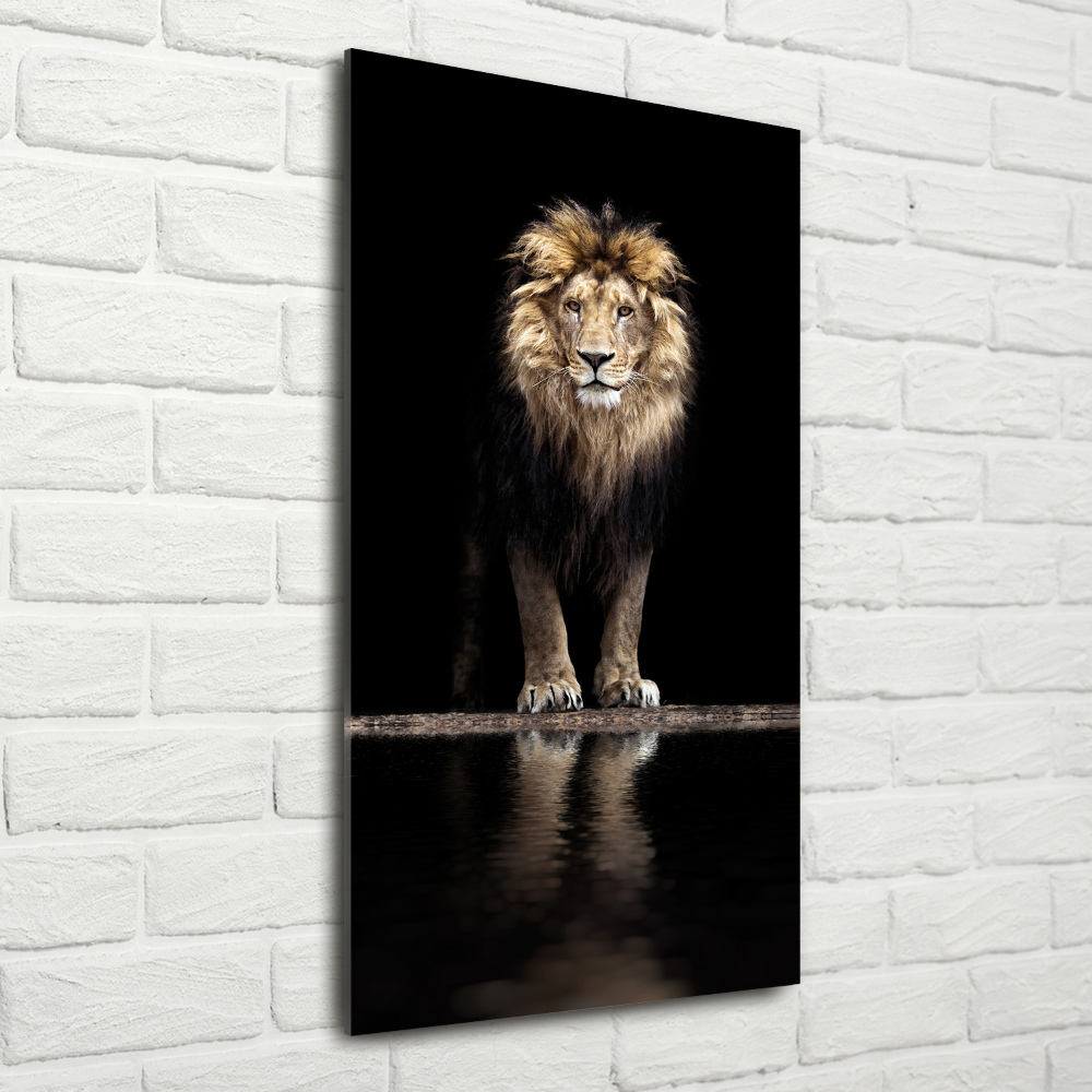 Tableau en acrylique Portrait d'un lion