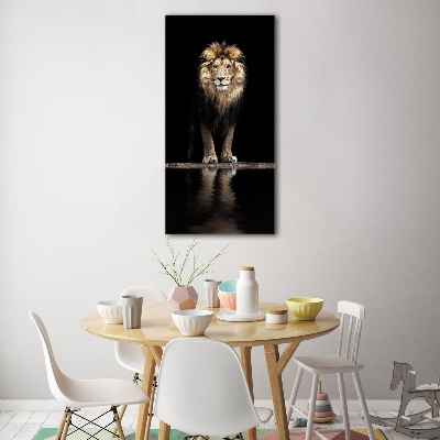 Tableau en acrylique Portrait d'un lion