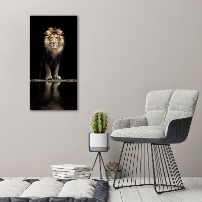 Tableau en acrylique Portrait d'un lion