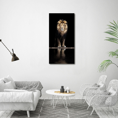 Tableau en acrylique Portrait d'un lion