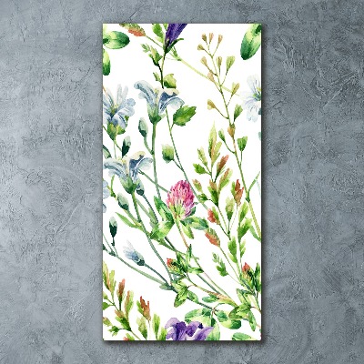 Tableau sur verre acrylique Les fleurs des champs