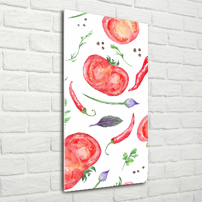 Tableau en acrylique Légumes