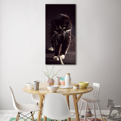 Tableau acrylique Chat noir