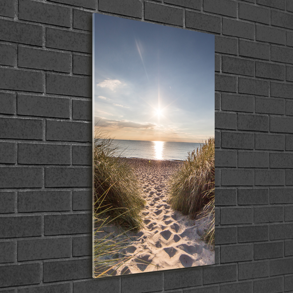 Tableau sur verre acrylique Dunes côtières